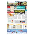 Sabah Gazetesi Ramazan Özel Sayfası Tunç Ankara Gazozu reklamı.